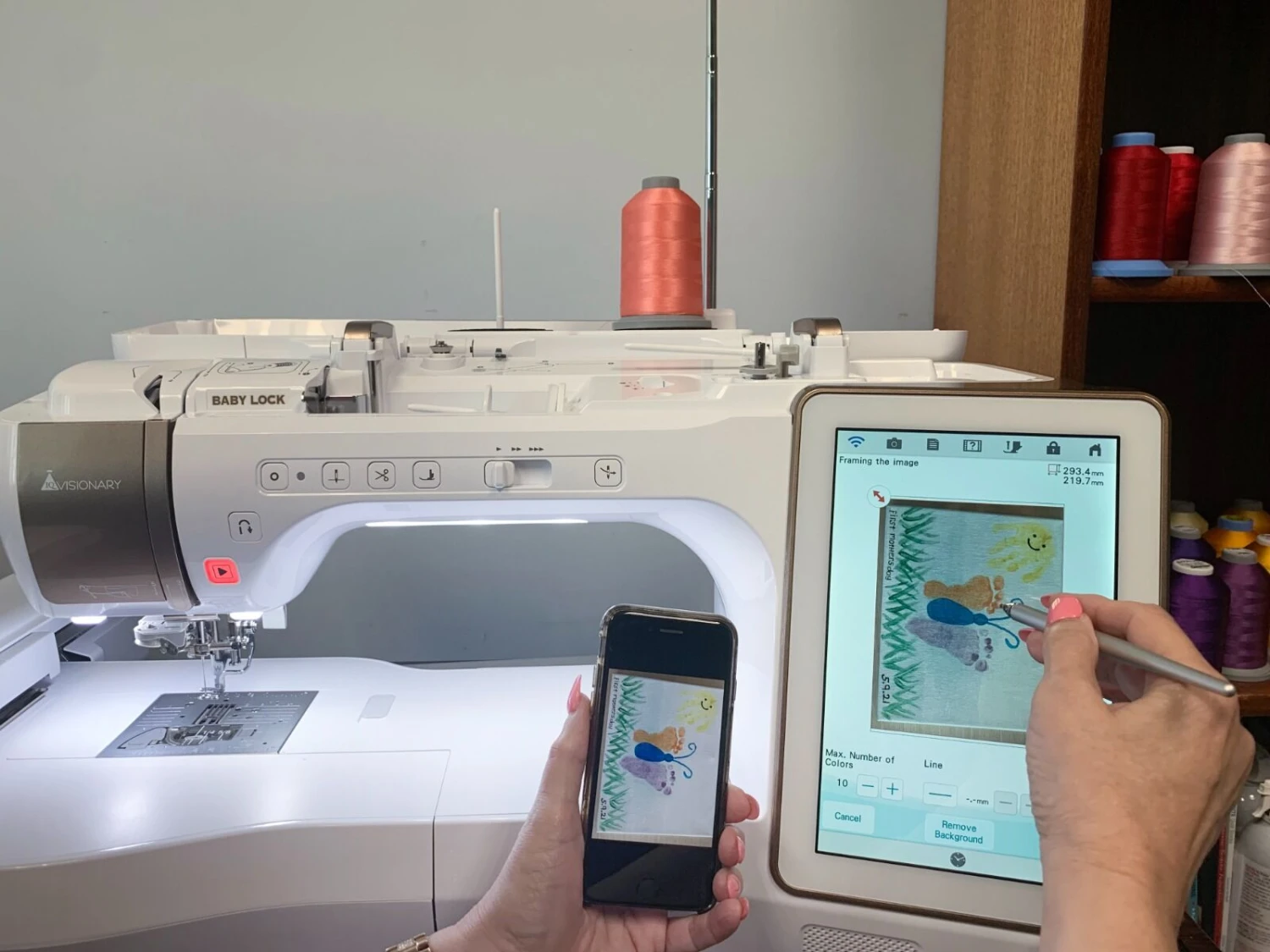 Baby Lock Solaris Vision Sewing, Quilting & Embroidery Machine - Pre-Owned 8 Baby Lock Solaris Vision Sewing, Quilting & Embroidery Machine - Pre-Owned - Image 6