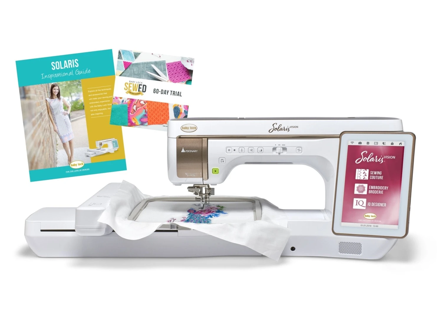 Baby Lock Solaris Vision Sewing, Quilting & Embroidery Machine - With FREE Online Classes & Inspirational Guide (BA-LOK60D + STWB-BLSA) 3 Baby Lock Solaris Vision Sewing, Quilting & Embroidery Machine - With FREE Online Classes & Inspirational Guide (BA-LOK60D + STWB-BLSA)
