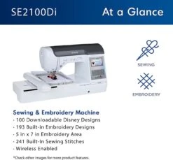 Brother SE2100DI Disney 100th Anniversary Sewing & Embroidery Machine -Sewing Supplies Store brother se2100di disney 100th anniversary sewing embroidery machine sewing serger embroidery machines 971904