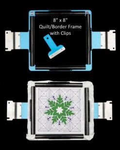 Durkee Quilt/Border Frame 8" X 8" For Brother & Baby Lock Multi Needle Machines