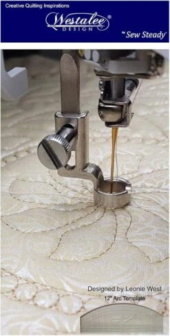 Free Motion Quilting Ruler Foot & 1 Ruler Template Starter Kit