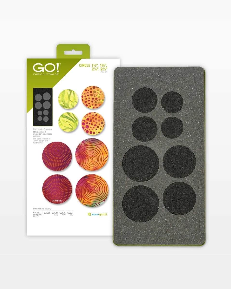 GO! Circle-1 1/2", 1 3/4", 2 1/4", 2 1/2" Die 3 GO! Circle-1 1/2", 1 3/4", 2 1/4", 2 1/2" Die
