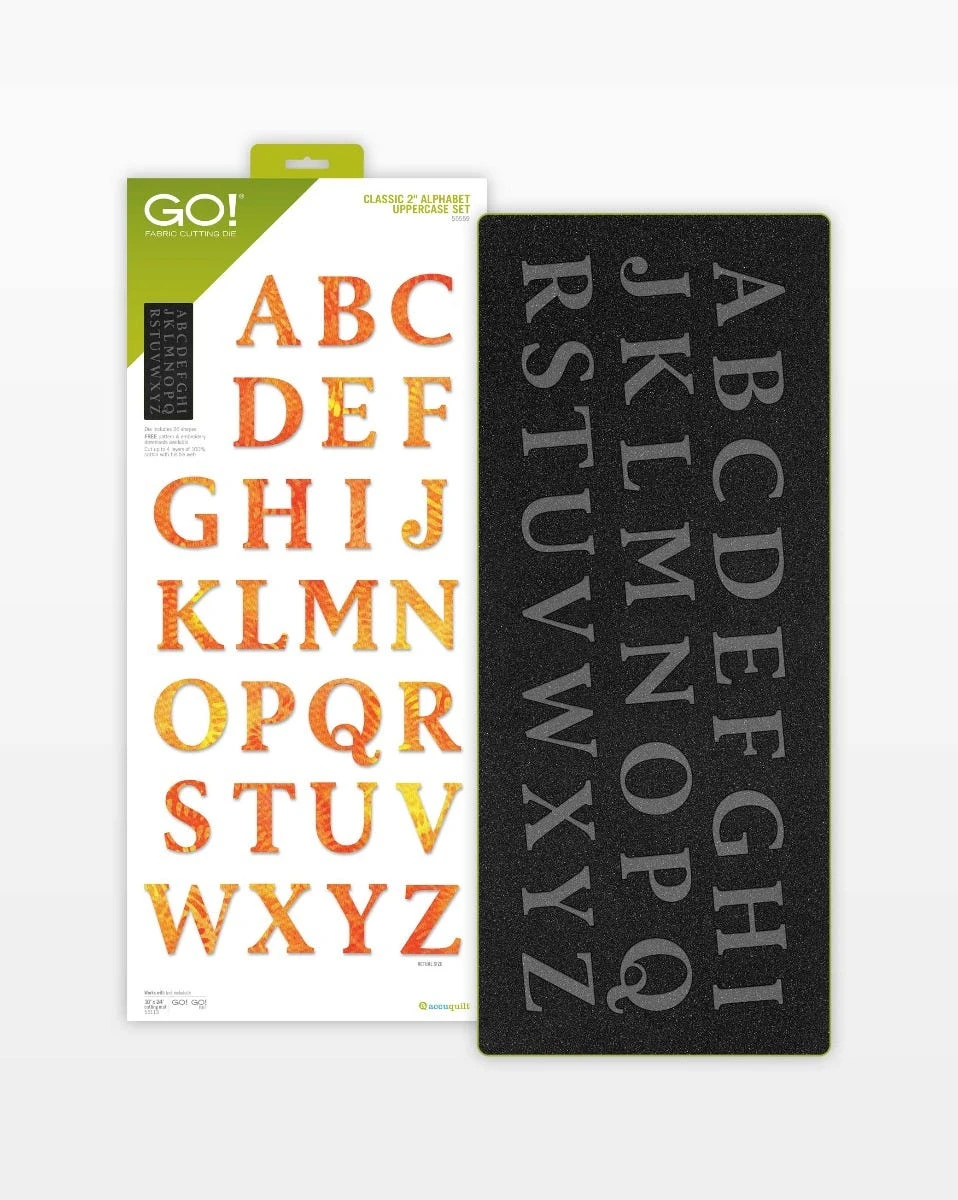 GO! Classic 2" Alphabet Uppercase Set Die 3 GO! Classic 2" Alphabet Uppercase Set Die