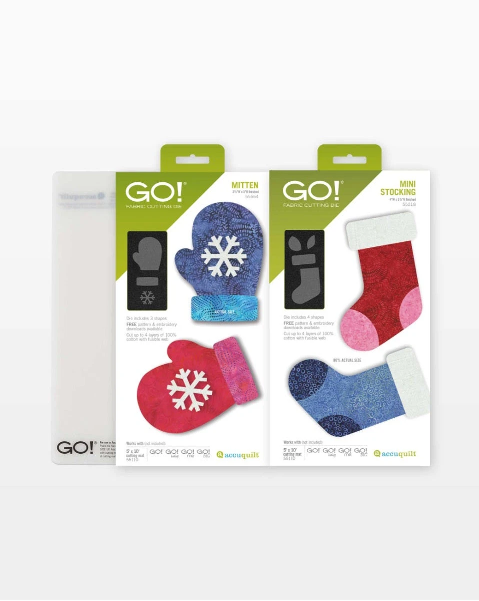 GO! Mini Stocking & Mitten Die Bundle 3 GO! Mini Stocking & Mitten Die Bundle