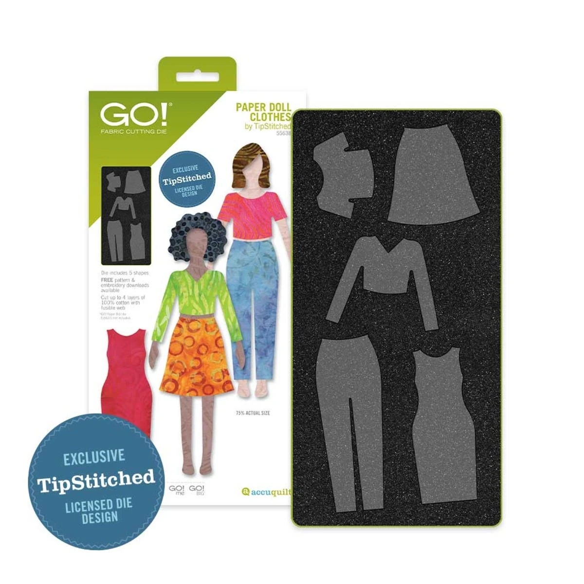 GO! Paper Doll & Doll Clothes By TipStitched Die Bundle 4 GO! Paper Doll & Doll Clothes By TipStitched Die Bundle - Image 2