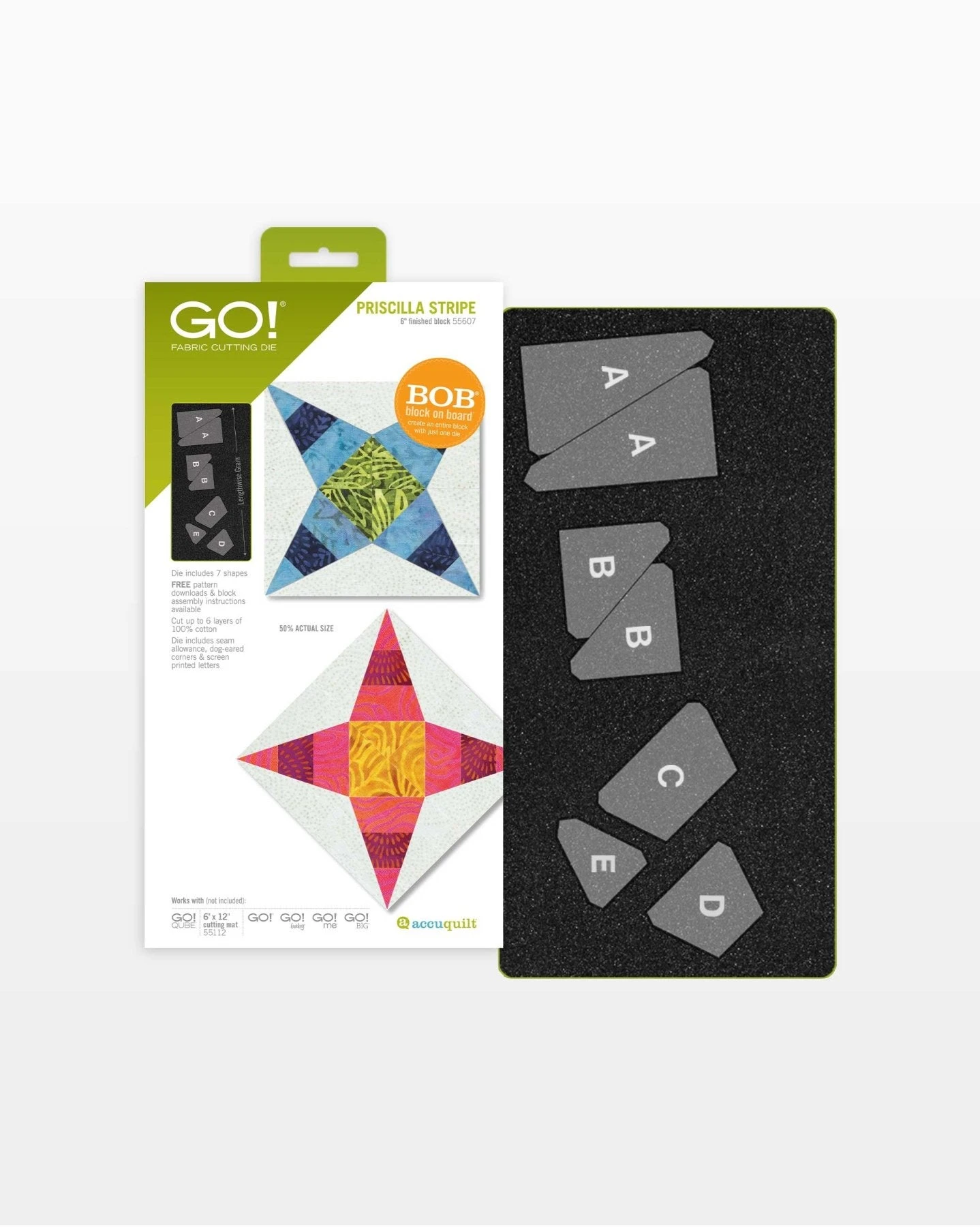 GO! Priscilla Stripe-6" Finished Die 3 GO! Priscilla Stripe-6" Finished Die