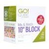 GO! Qube Mix & Match 10" Block 1 GO! Qube Mix & Match 10" Block -Sewing Supplies Store go qube mix match 10 block sewing accessories notions 6829038