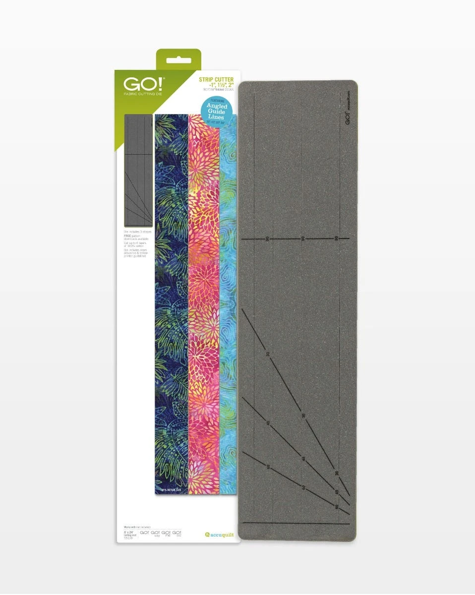 GO! Strip Cutter-1", 1 1/2", 2" (1/2", 1", 1 1/2" Finished) 3 GO! Strip Cutter-1", 1 1/2", 2" (1/2", 1", 1 1/2" Finished)