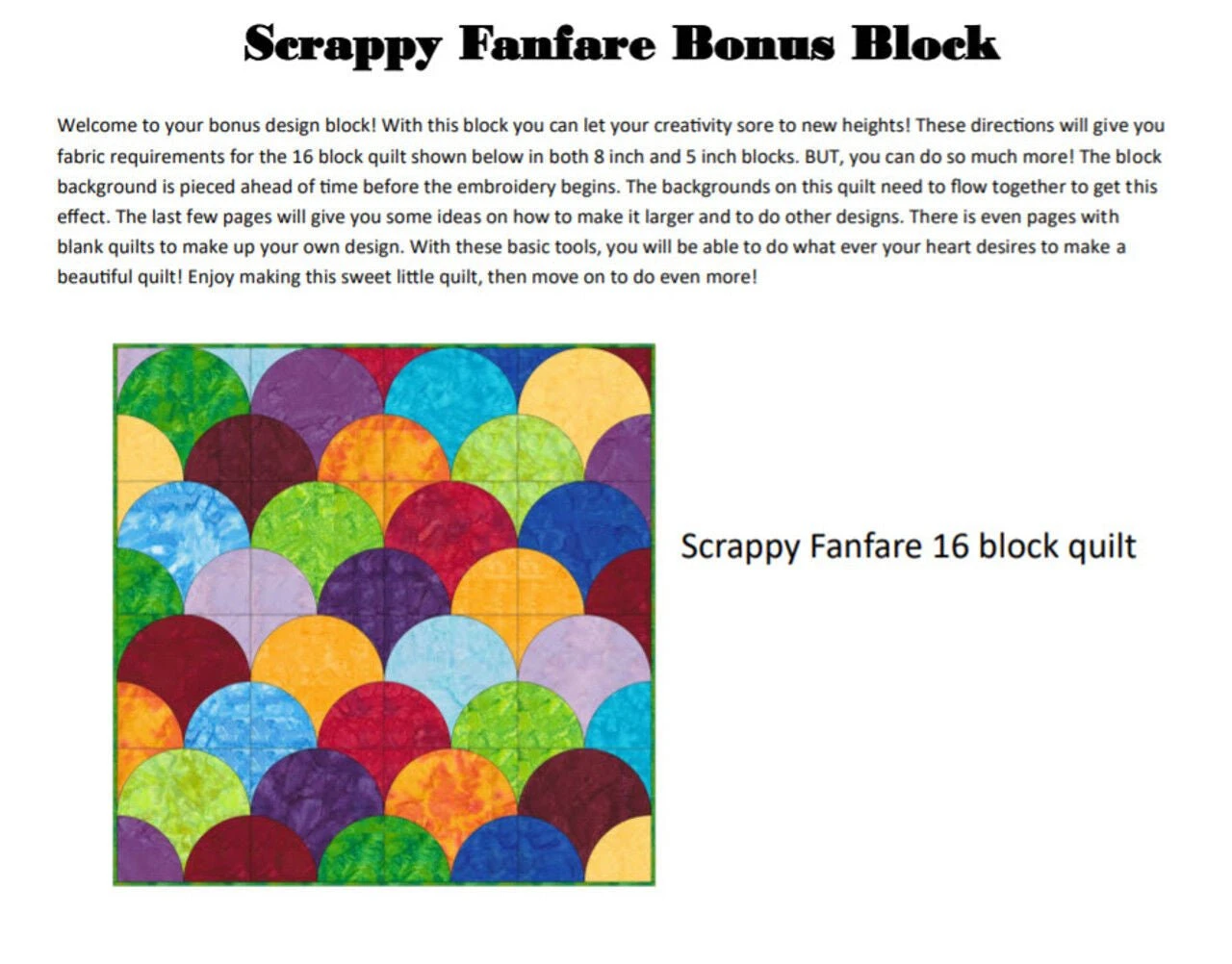HoopSisters Fanfare Quilt Along - CD 5 HoopSisters Fanfare Quilt Along - CD - Image 3