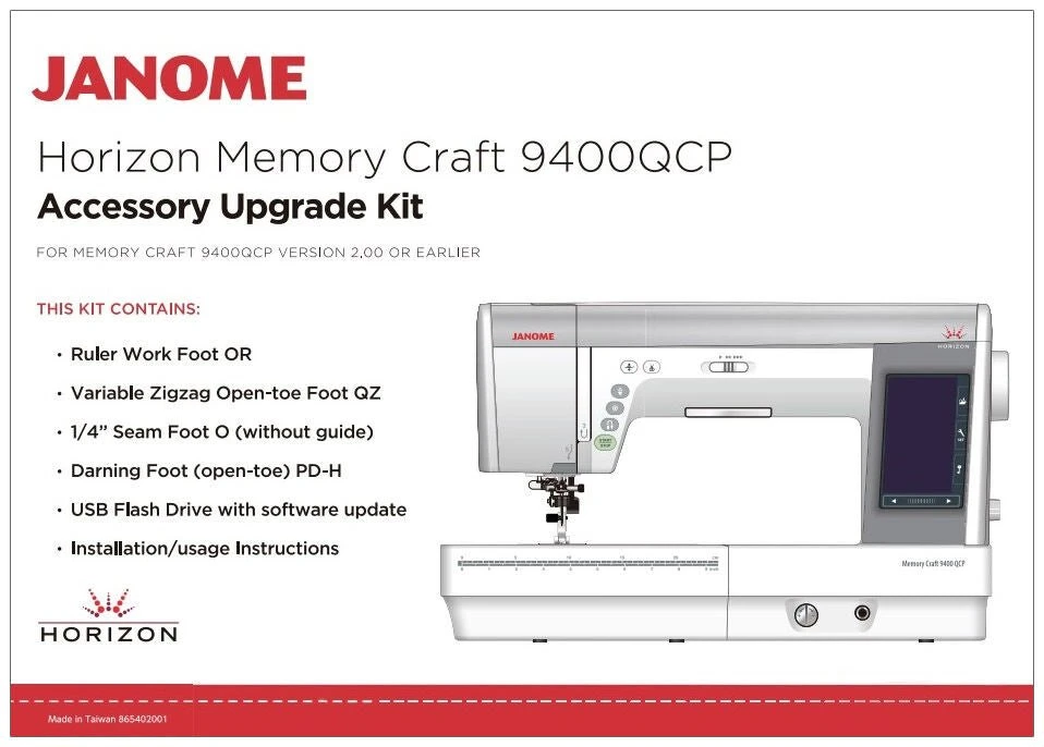 Janome Horizon Memory Craft 9400 Upgrade Kit 3 Janome Horizon Memory Craft 9400 Upgrade Kit