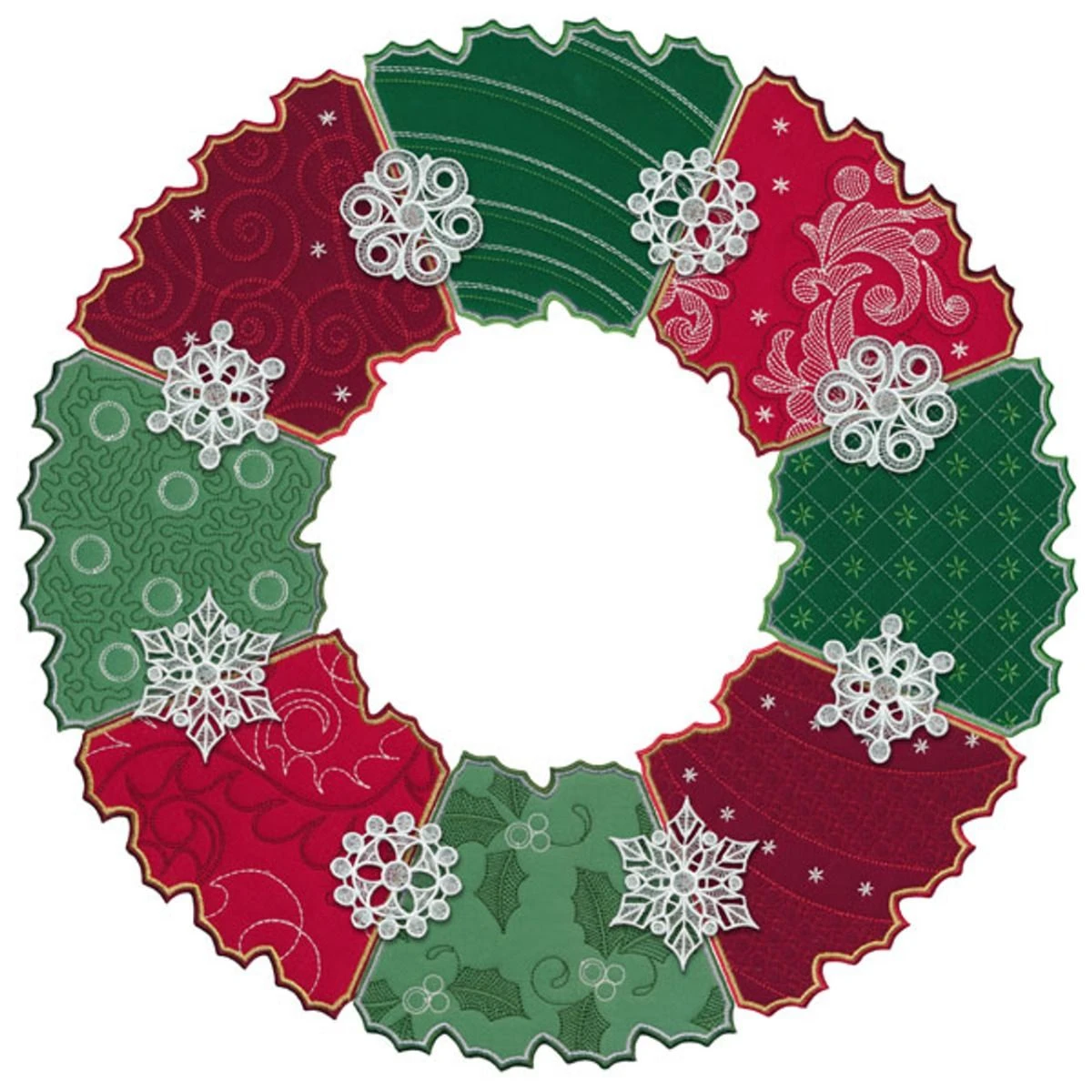 OESD Free Standing Lace Holiday Wreaths 3 OESD Free Standing Lace Holiday Wreaths