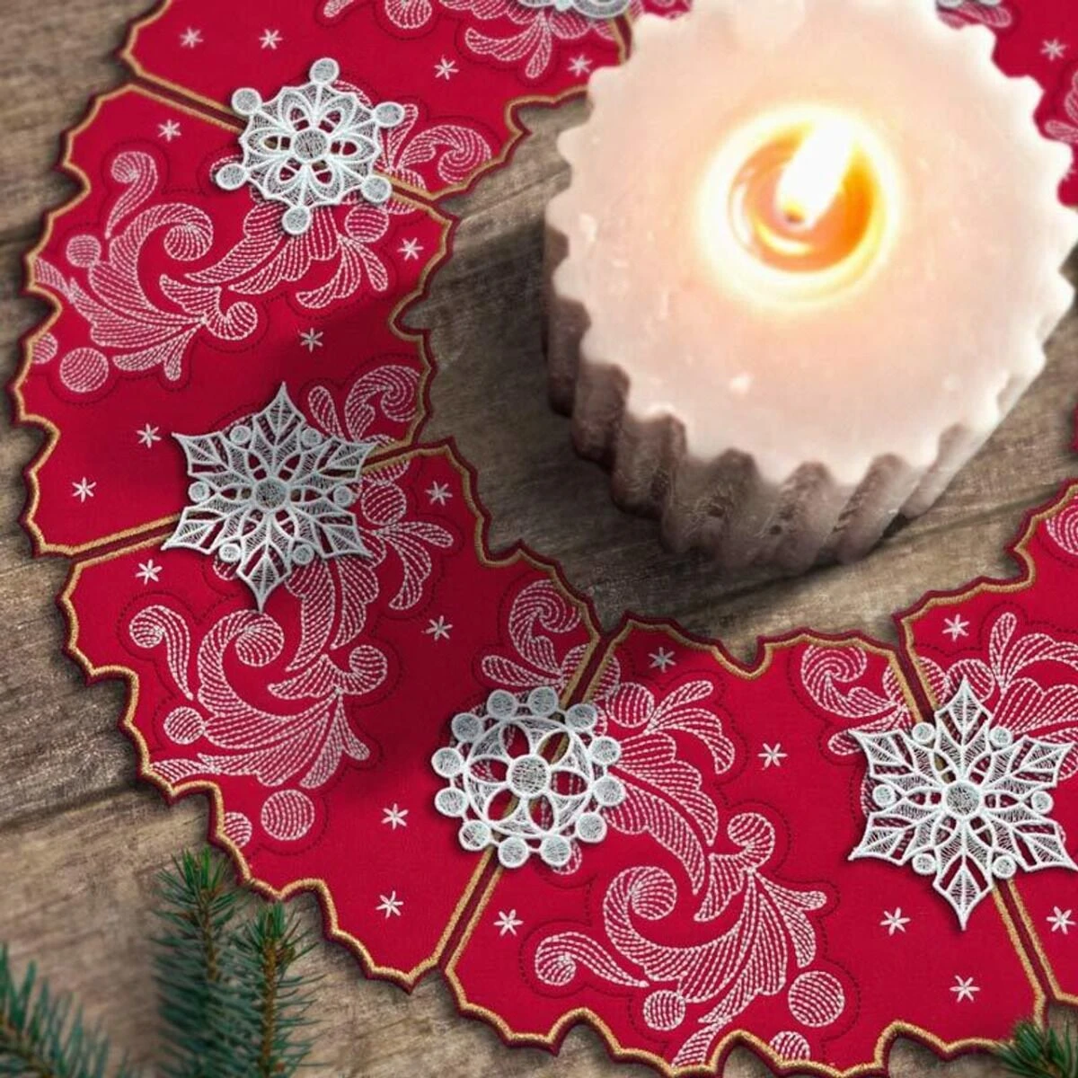 OESD Free Standing Lace Holiday Wreaths 4 OESD Free Standing Lace Holiday Wreaths - Image 2