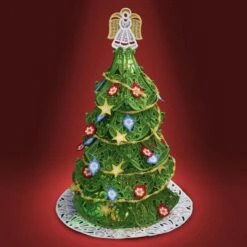 OESD Freestanding Christmas Tree W/Ornaments