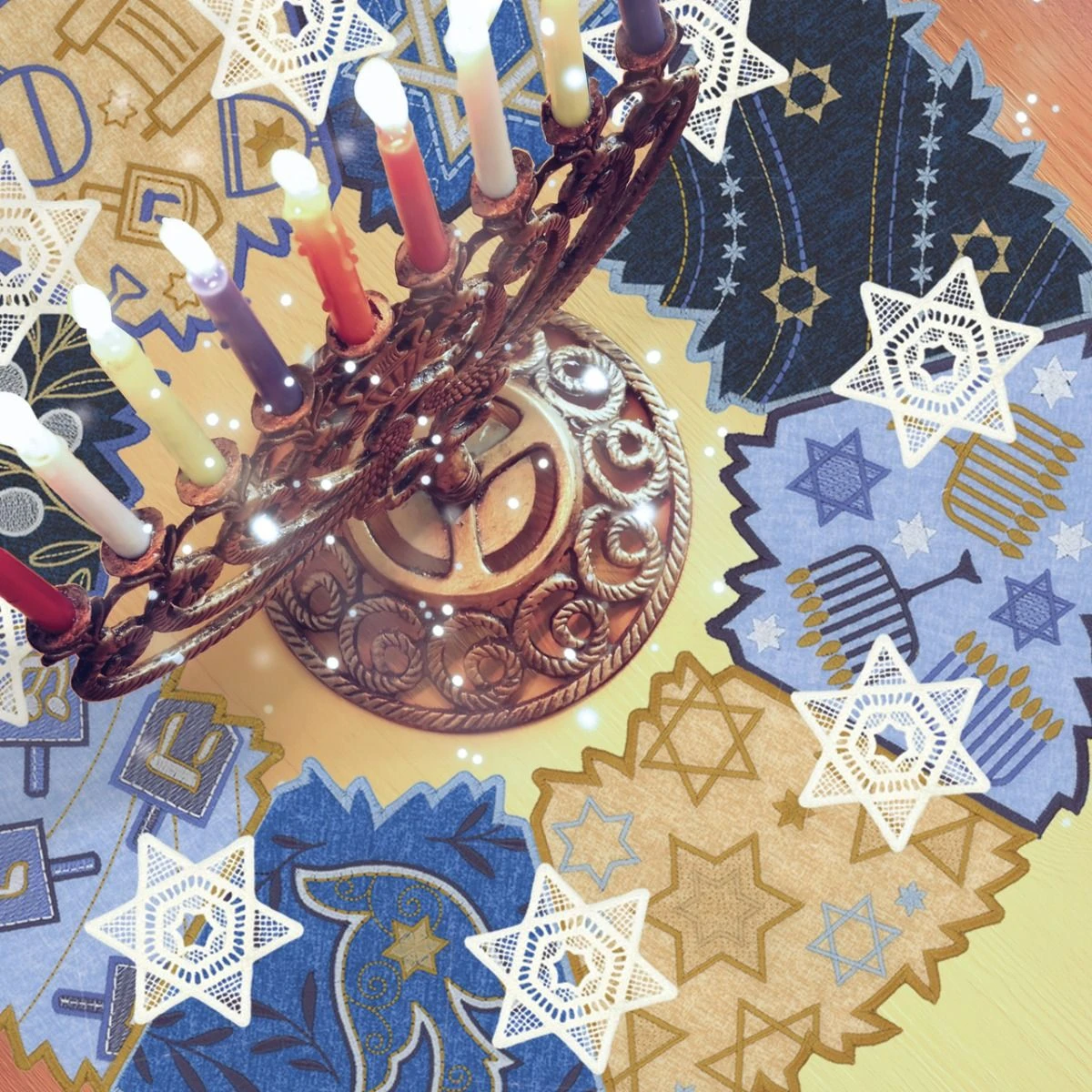 OESD Freestanding Hanukkah Wreaths Embroidery Collection 6 OESD Freestanding Hanukkah Wreaths Embroidery Collection - Image 4