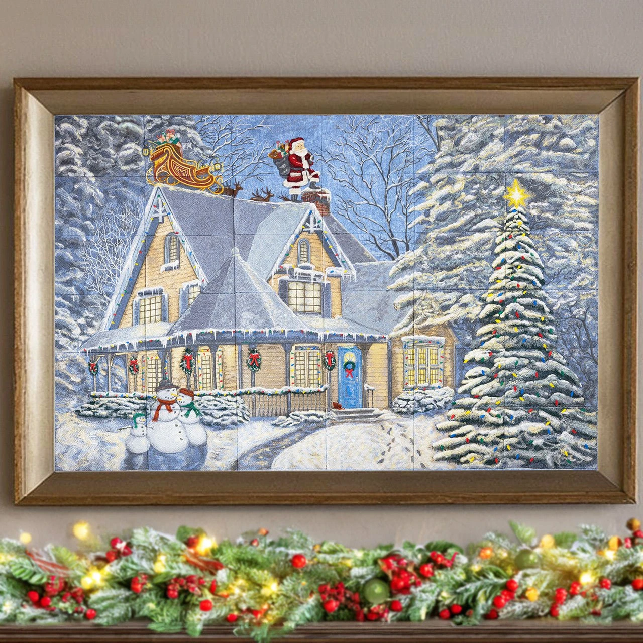 OESD Midnight Delivery By Thomas Kinkade Tiling Scene 3 OESD Midnight Delivery By Thomas Kinkade Tiling Scene