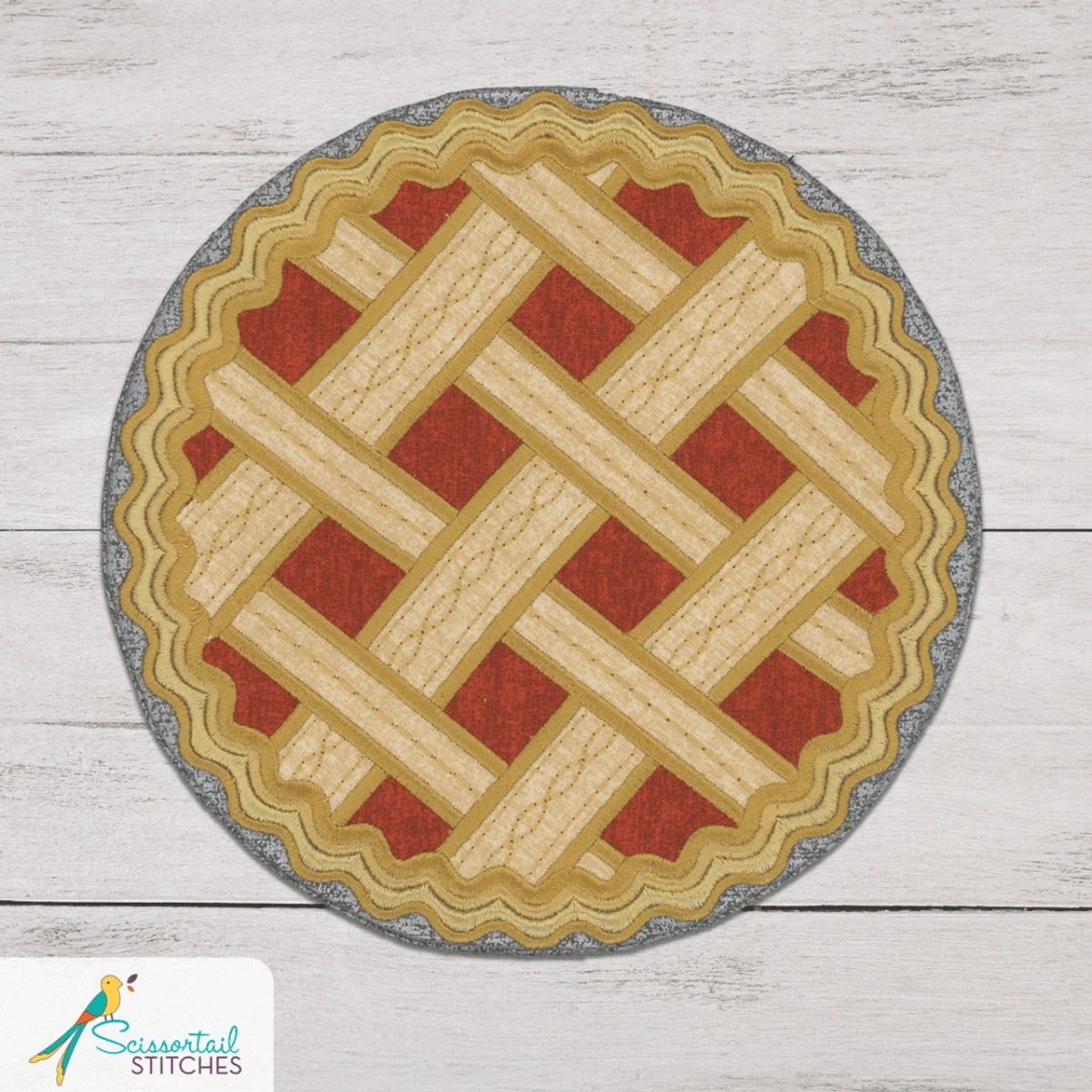 OESD Pie Please Hot Pads Embroidery Collection 4 OESD Pie Please Hot Pads Embroidery Collection - Image 2