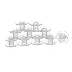 Pfaff Clear Plastic Bobbins, 10 Pack