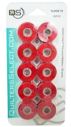 Quilters Select Prewound Bobbins- Class 15 40 Quilters Select Prewound Bobbins- Class 15 -Sewing Supplies Store quilters select prewound bobbins class 15 sewing accessories notions 934091