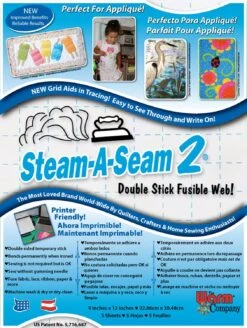 Steam-A-Seam 2, 9" X 12" - 5 Sheets