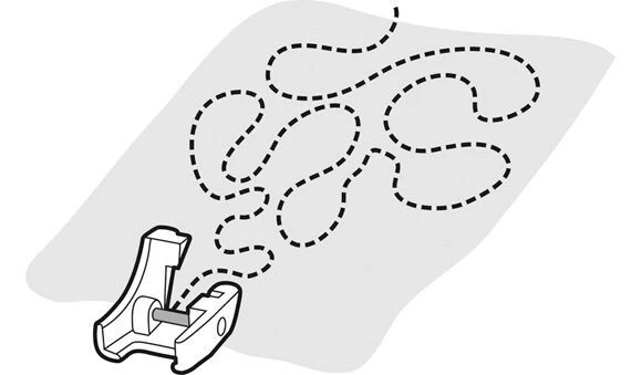 Viking Clear Open Toe Free-Motion Foot 4 Viking Clear Open Toe Free-Motion Foot - Image 2